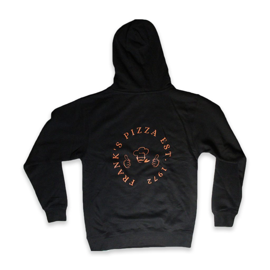 franks pizza black hoodie